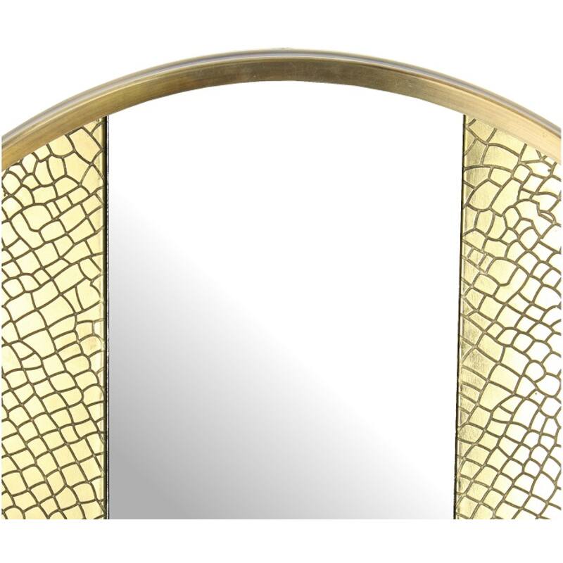 Gouden Spiegel Krokodillenprint – 45 cm