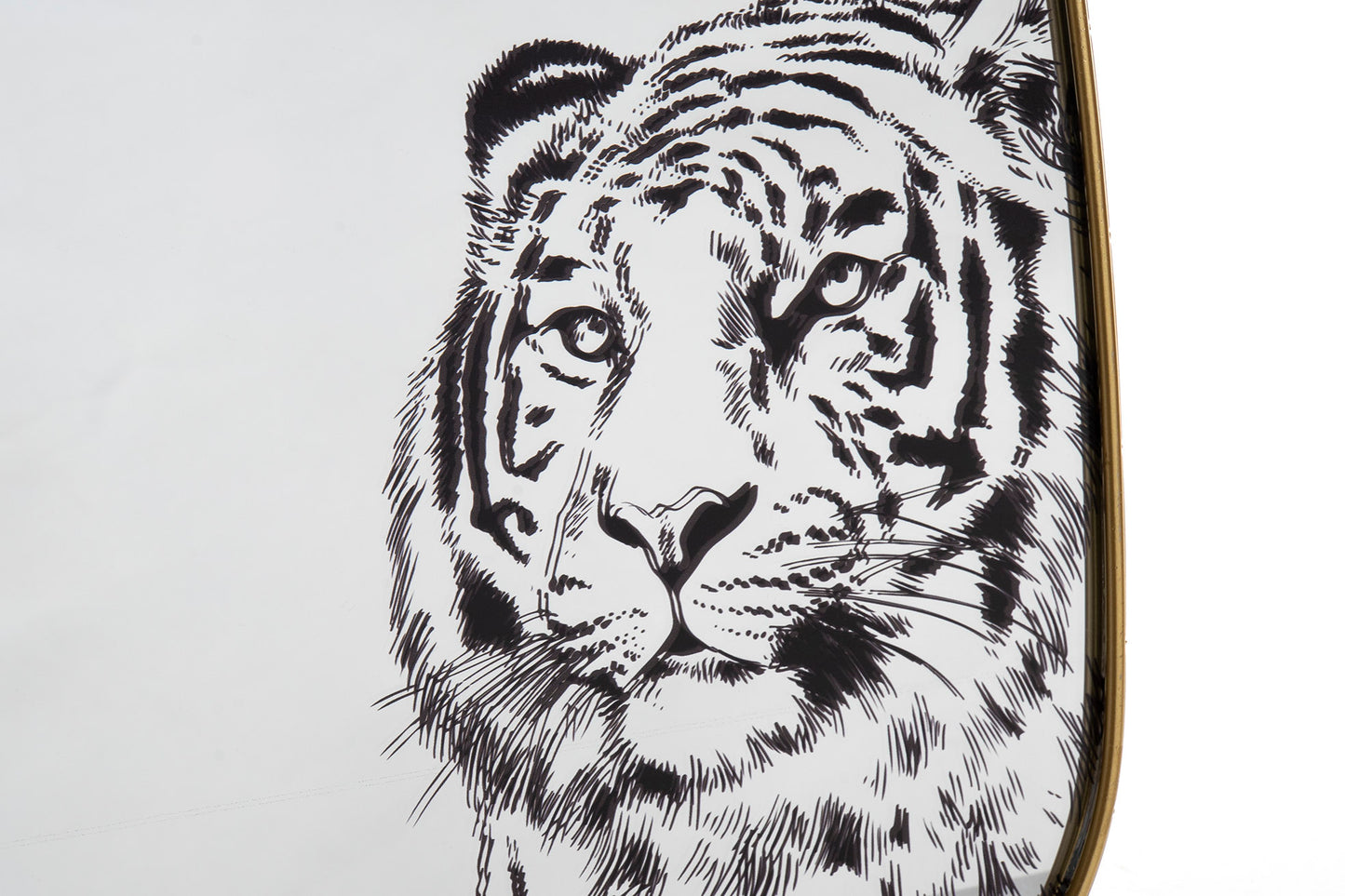 Weißer Tiger- oder Leopardenspiegel – Luxuriöses Dschungeldesign