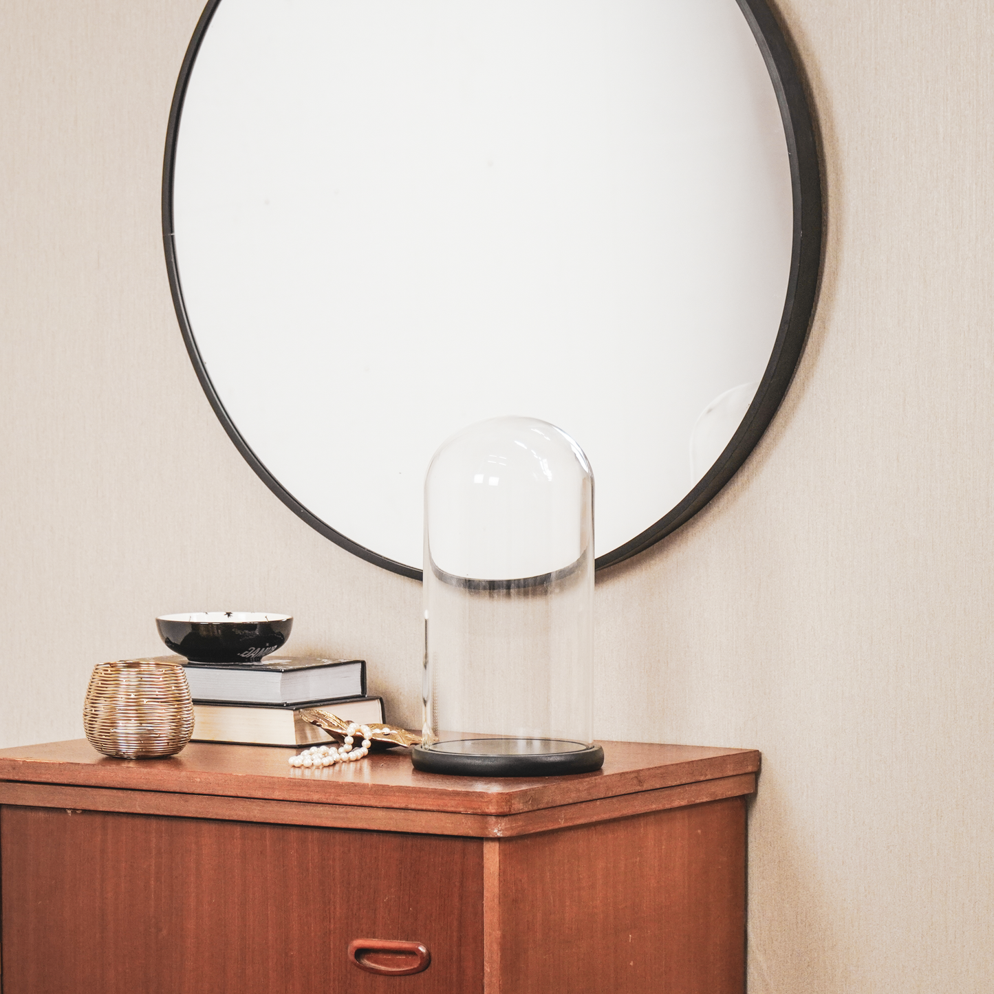 Ovale glazen stolp van Housevitamin 17x32 cm – decoratief displayglas