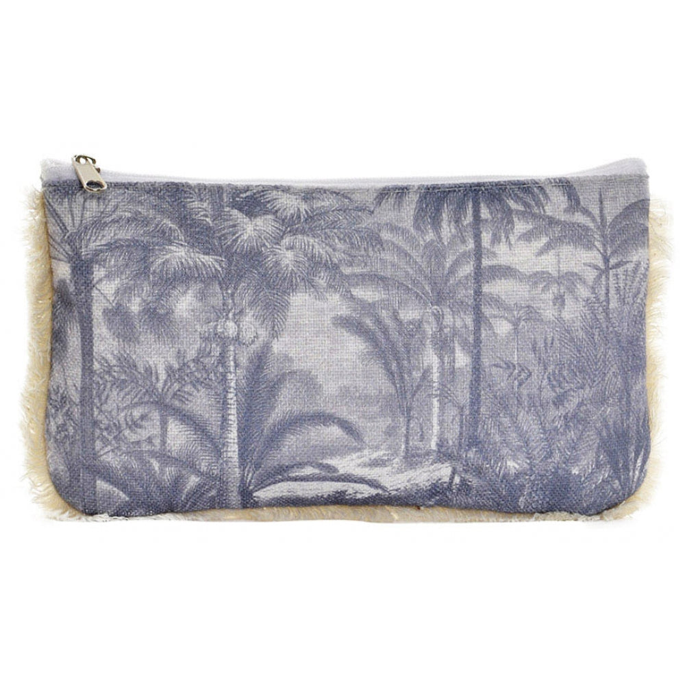 Kosmetiktasche mit Leoparden- oder Dschungel-Print – Stofftasche