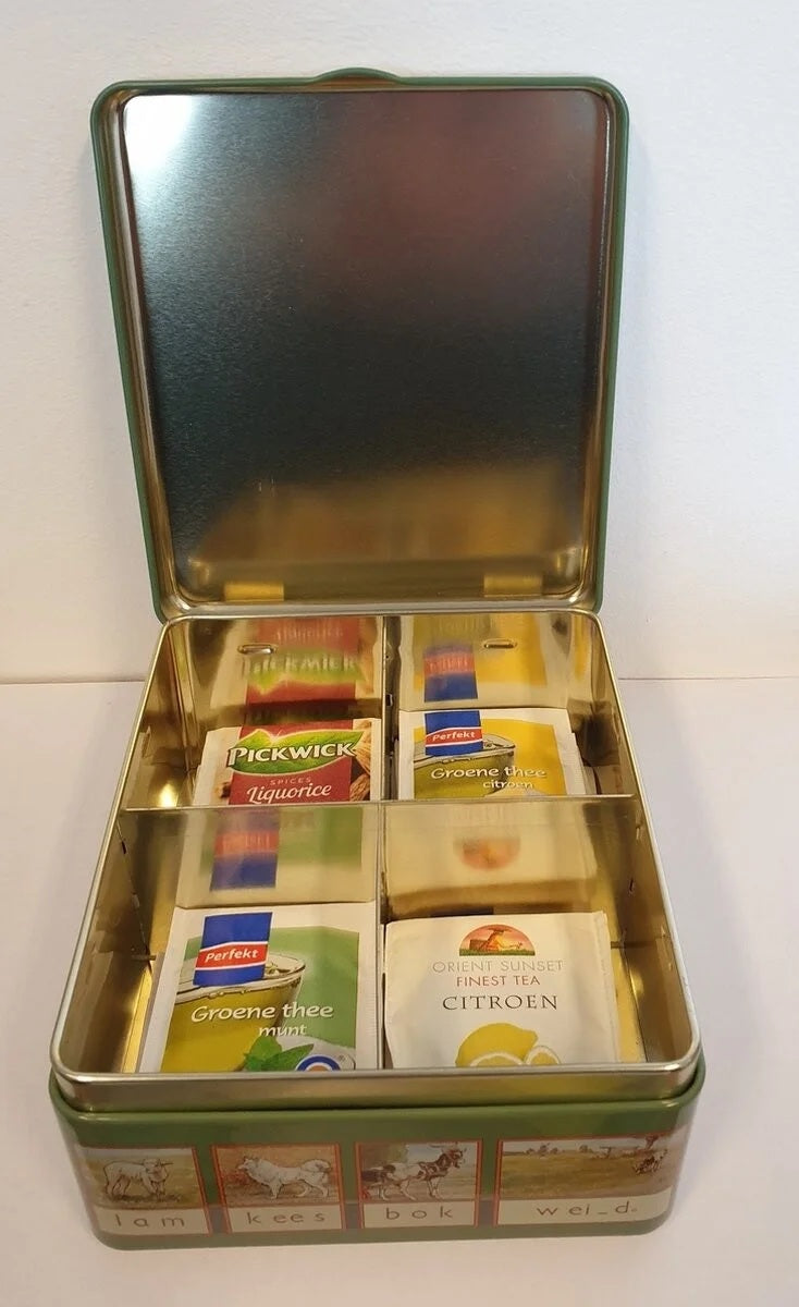 Nostalgisch Theeblik Aap Noot Mies – Retro Beeldblik