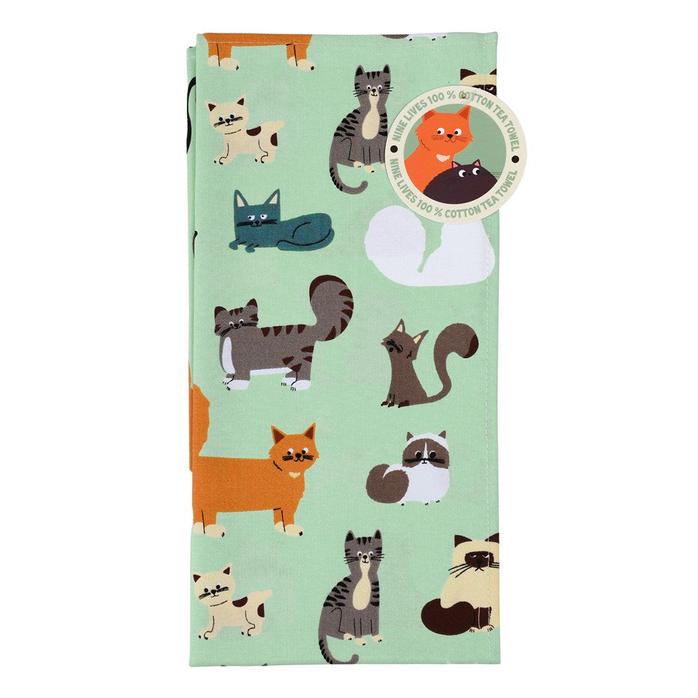 Theedoek met Katten – Katoen 50x70 cm