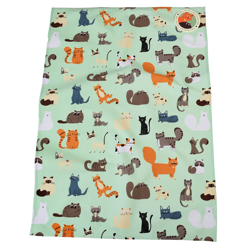 Theedoek met Katten – Katoen 50x70 cm