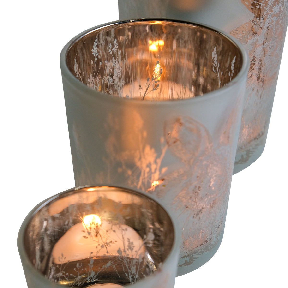 Teelichthalter Hase – Weißes Glas & Gold – 3 Größen