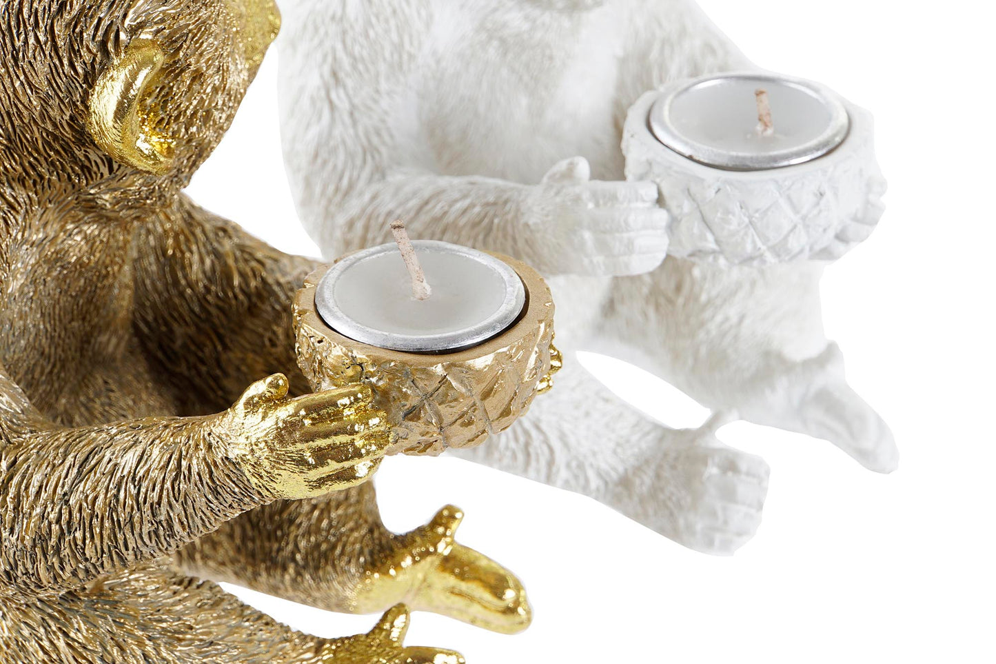 Aap Theelichthouder – Goud of Wit – Mini Waxinelichtje
