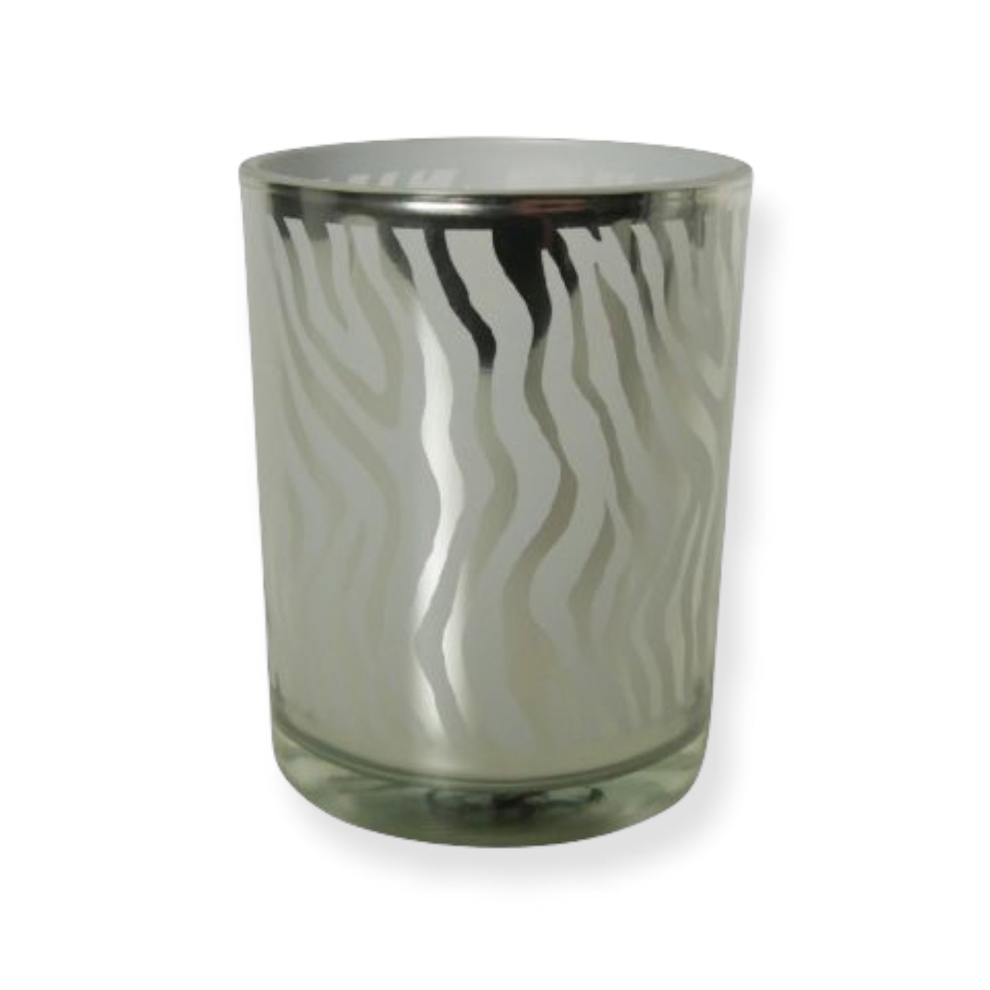 Zebra Glass Tea Light Holder - 2 sizes