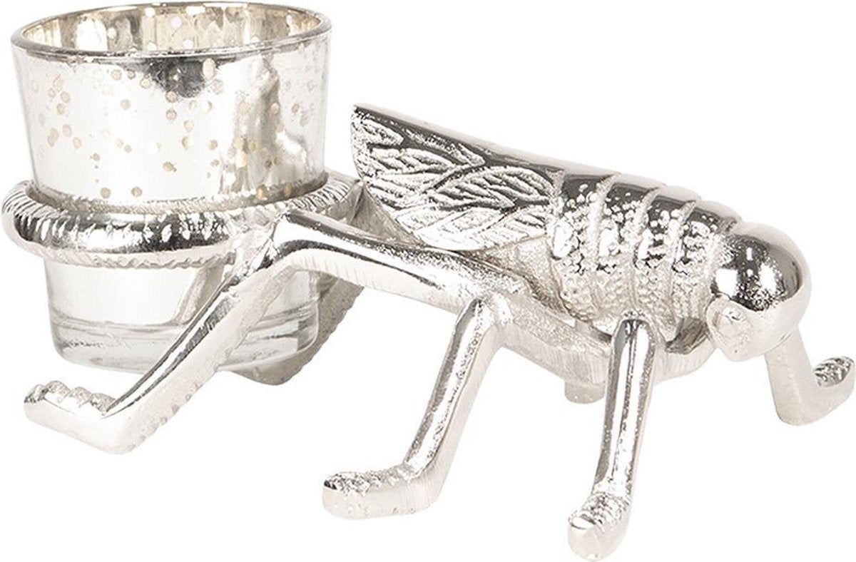 Silver Insect Tea Light Holder – Luxury Home Decor