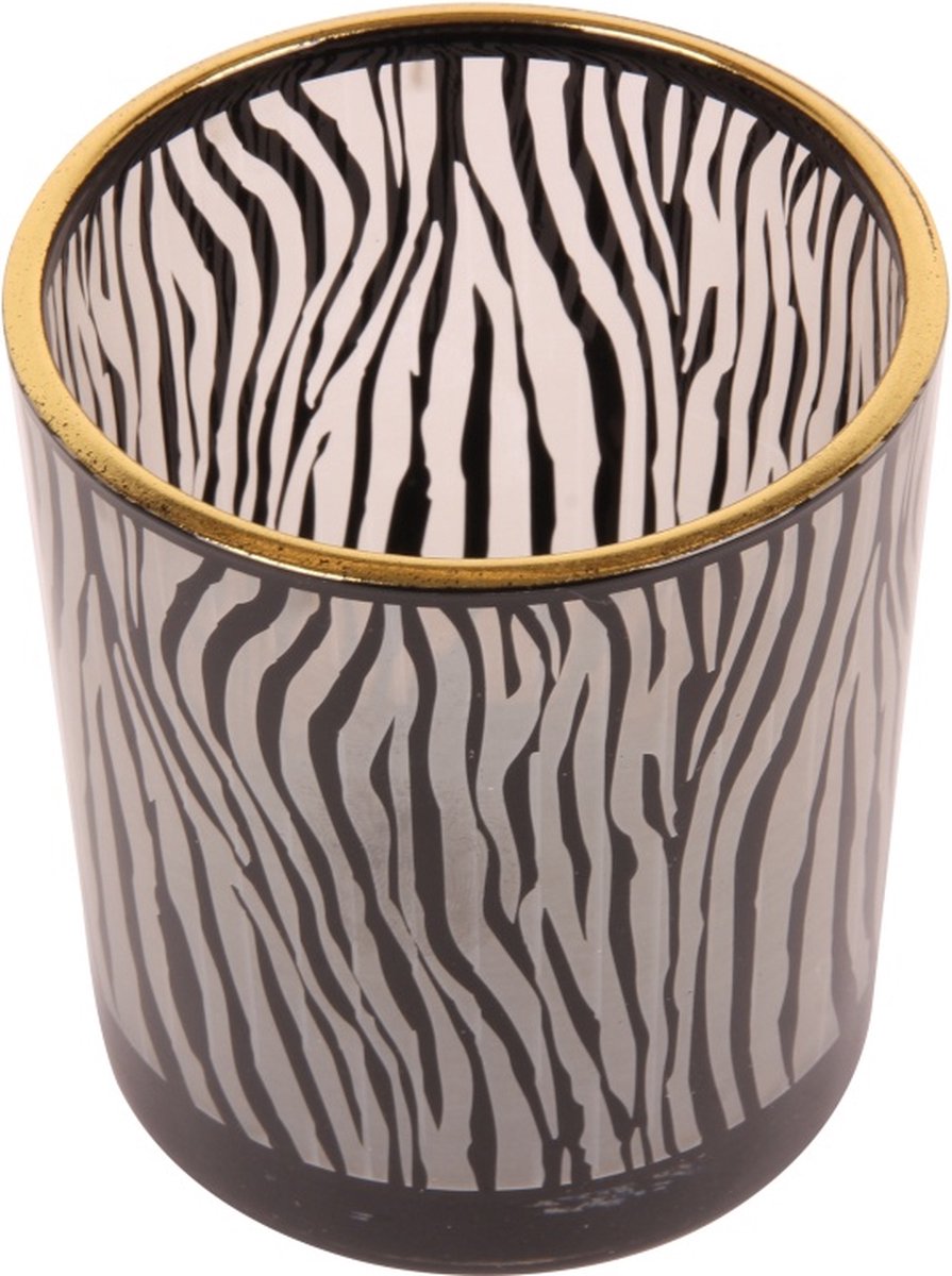 Zebra Print Tea Light Holders – Set of 3 & Large