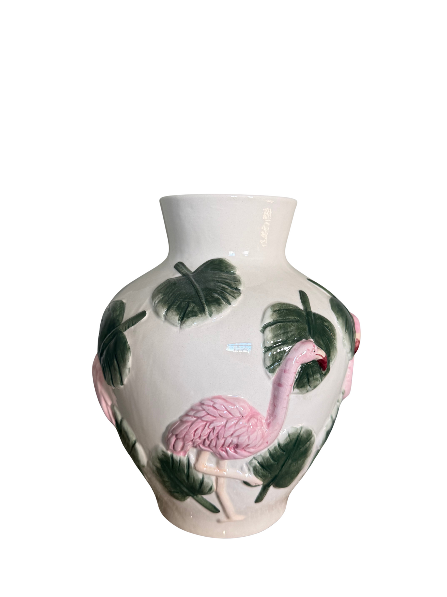 Flamingo Vaas – Tropisch Aardewerk 26 cm