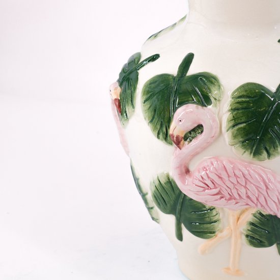 Flamingo Vaas – Tropisch Aardewerk 26 cm