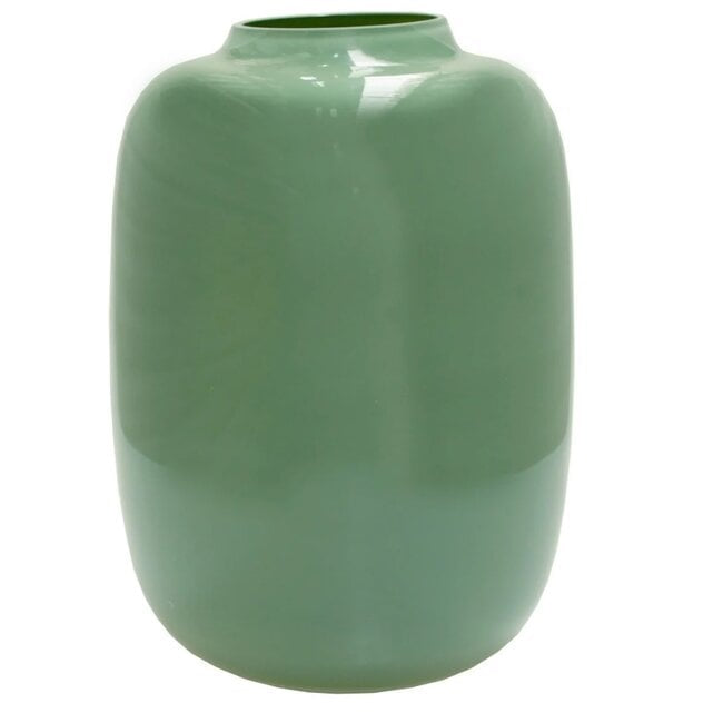 Pastel groene glazen Artic vaas van Vase The World – luxe woonaccessoire