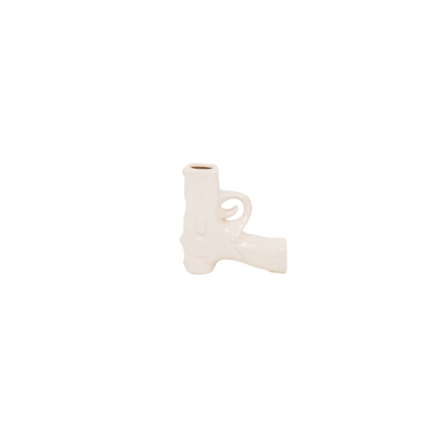 Pistool Vaas – Crèmewit – 12×5×12 cm