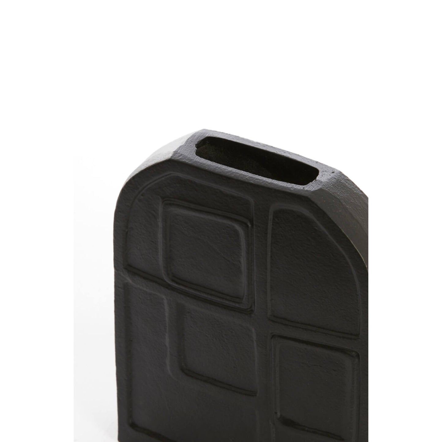 Matte schwarze Vase – Kompaktes modernes Design von Light & Living (22,5 cm)