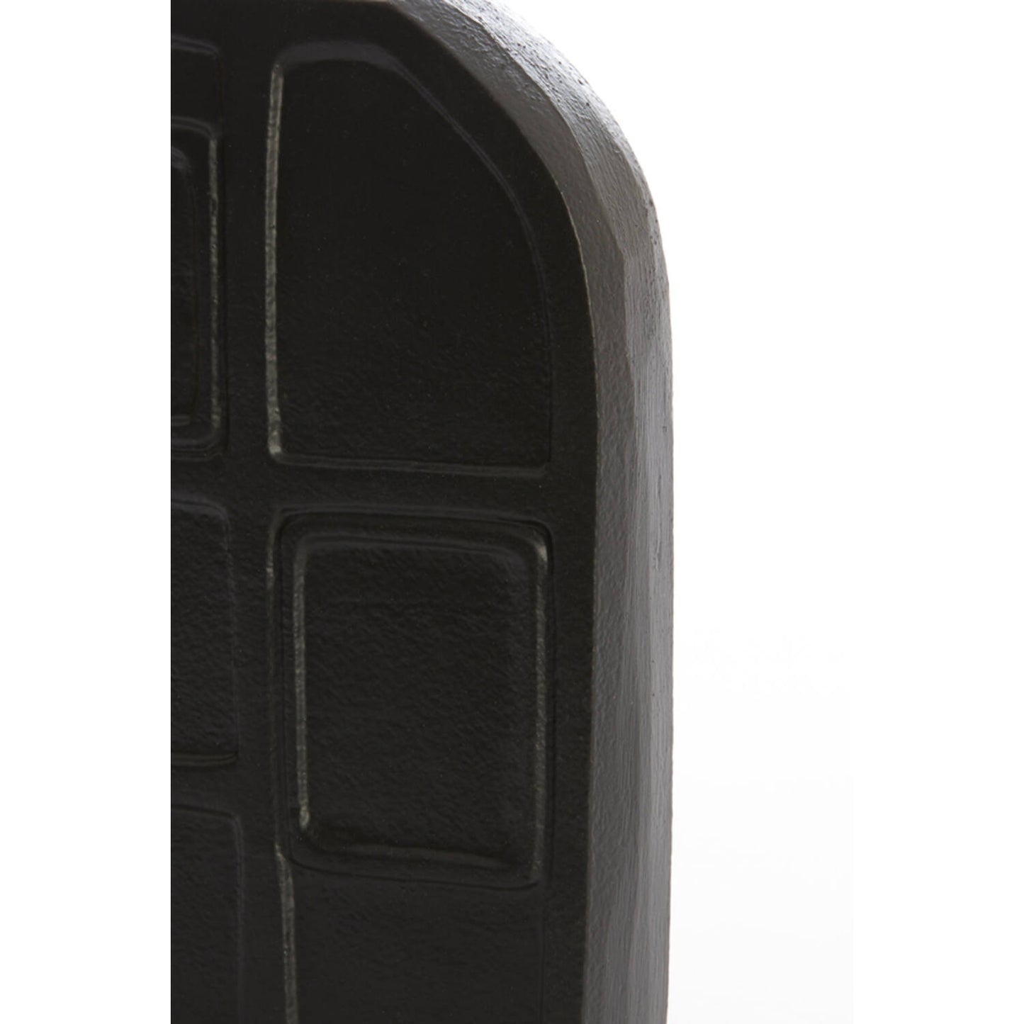 Matte schwarze Vase – Kompaktes modernes Design von Light & Living (22,5 cm)