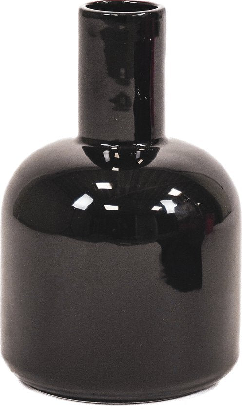 Black Jug Vase – Ceramic 21.5 cm