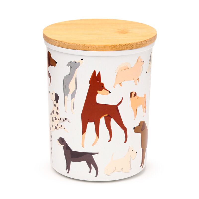 Vorratsdosen-Set „Hund“ – RPET mit Bambus