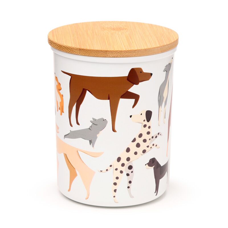 Vorratsdosen-Set „Hund“ – RPET mit Bambus