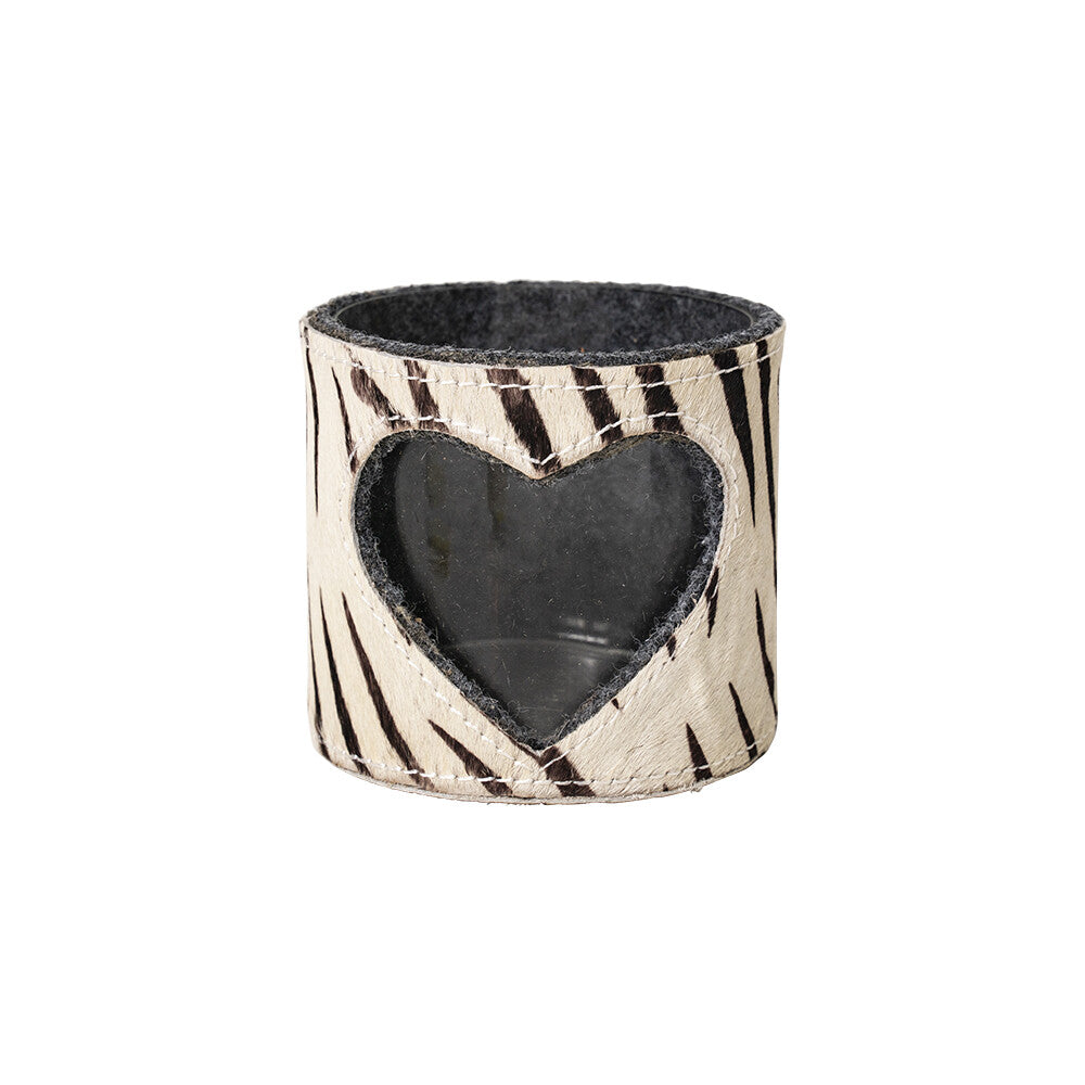 Zebra Kerzenhalter mit Herz – Stimmungsvoller Luxus