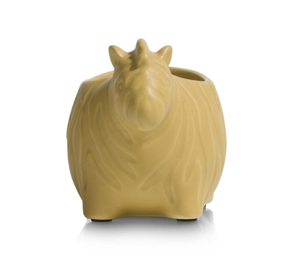 Zebraförmiger Topf – Keramik Gelb/Creme