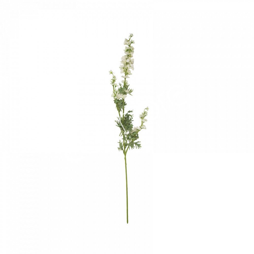 Witte zijden Delphinium Colmore – kunstbloem 82 cm realistisch en elegant