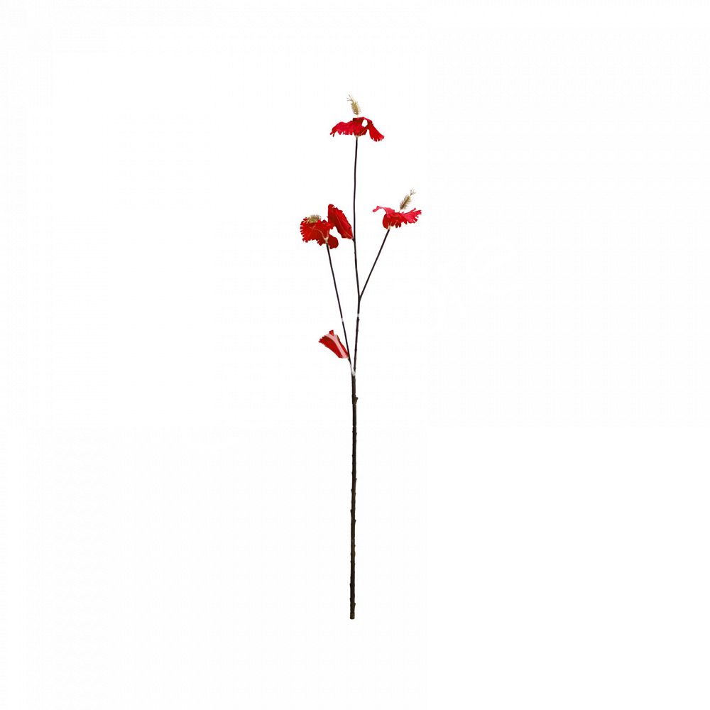 Colmore zijden hibiscus kunstbloem oranje 98 cm – Krokomingo