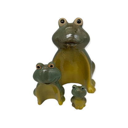 3-in-1 Kikkerbeeldjes Set – Keramiek