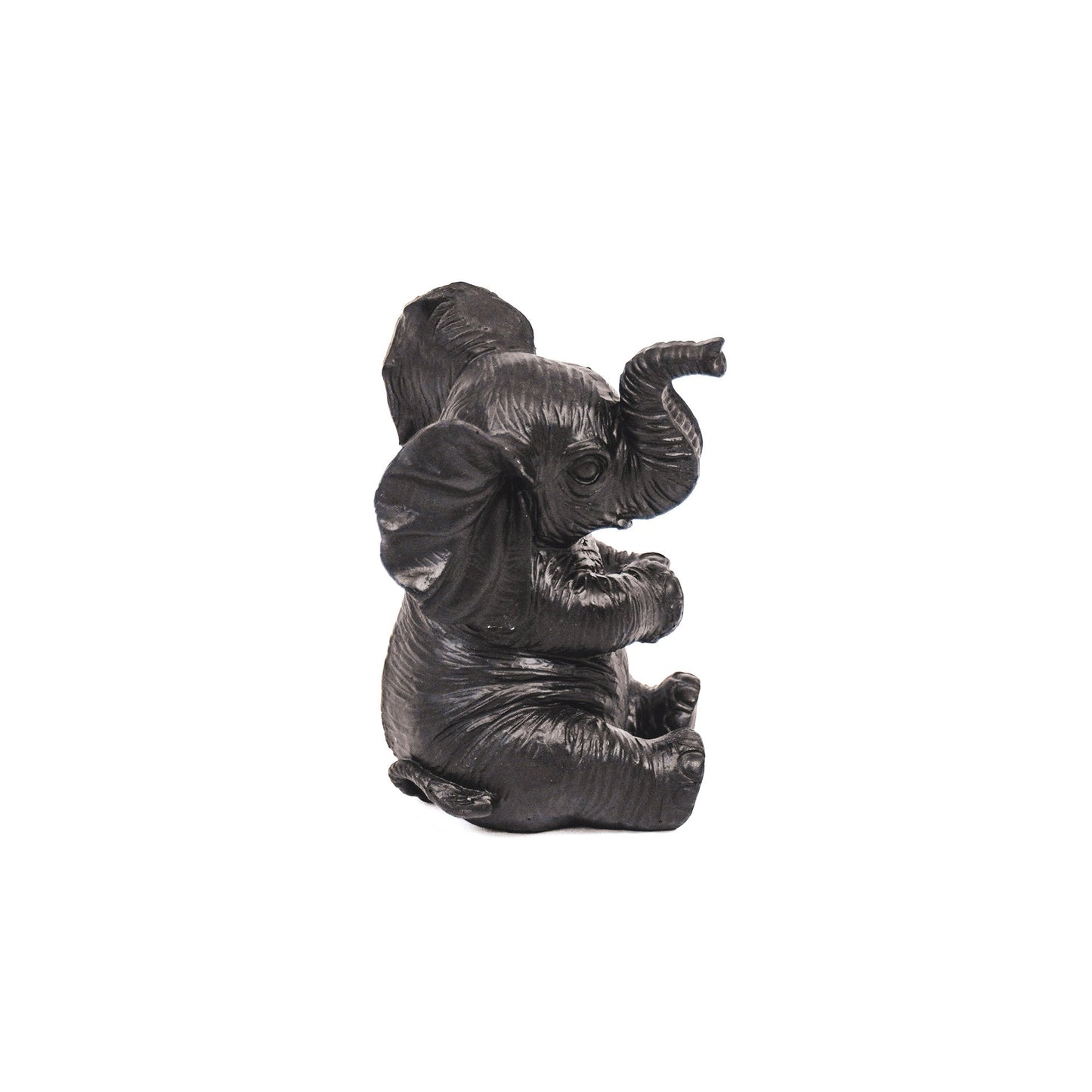 Zwart Beeldje Baby Olifant – Grappig & Decoratief