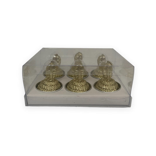 Goudkleurige cobra kaarsjes set van &Klevering (6 stuks)