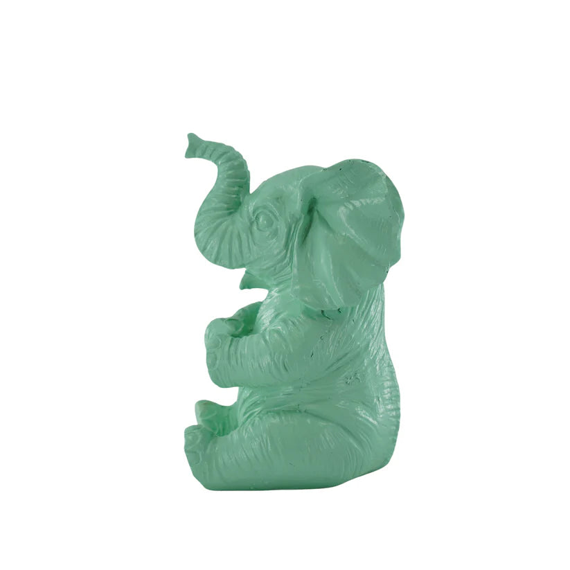 Beeld Olifant – Roze, Wit, Zand & Mint groen