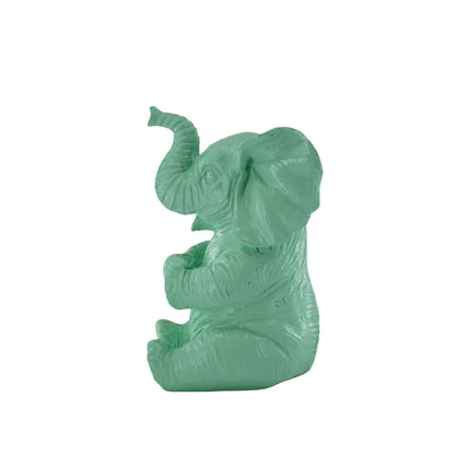 Beeld Olifant – Roze, Wit, Zand & Mint groen
