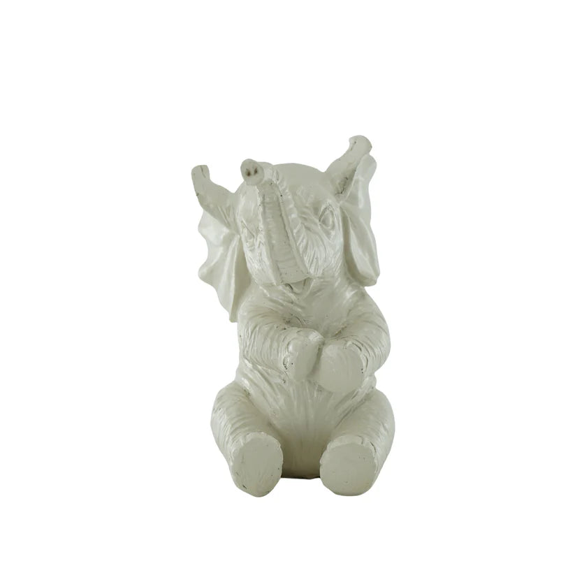 Beeld Olifant – Roze, Wit, Zand & Mint groen