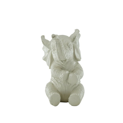 Beeld Olifant – Roze, Wit, Zand & Mint groen