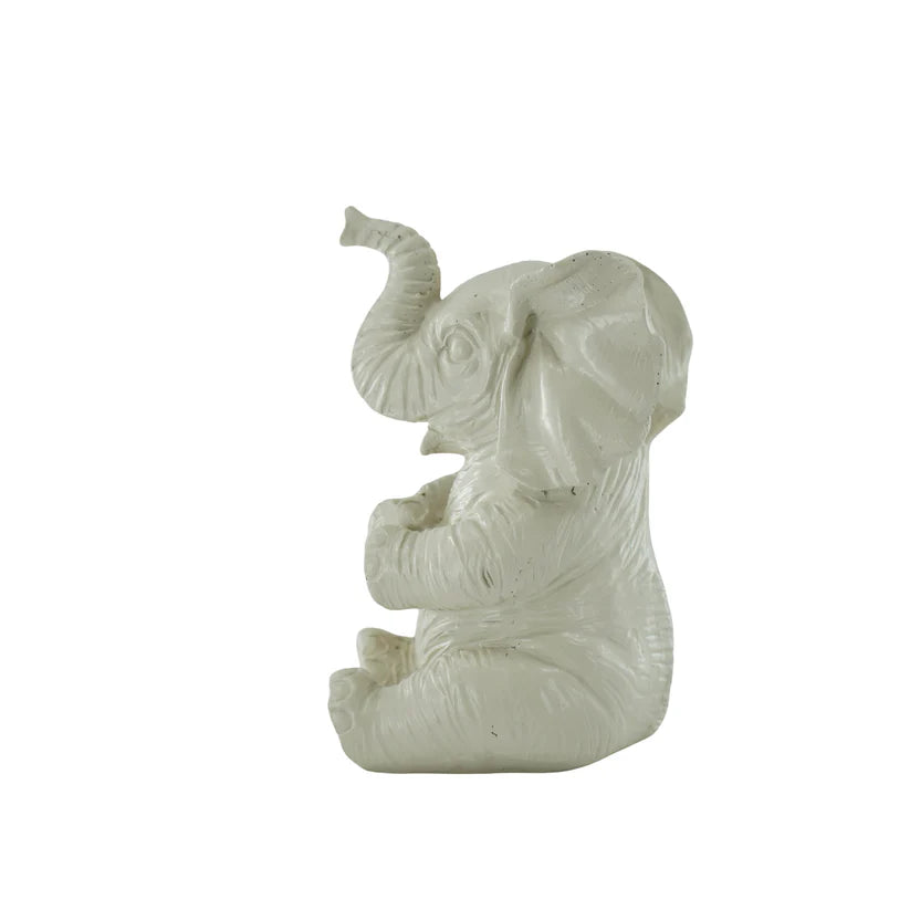 Beeld Olifant – Roze, Wit, Zand & Mint groen