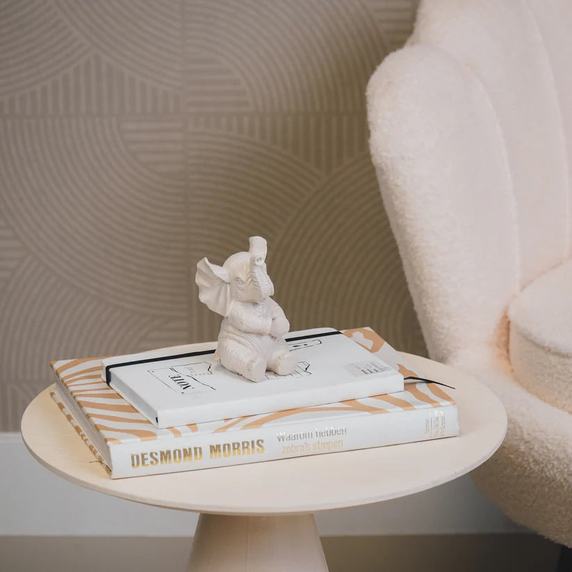 Beeld Olifant – Roze, Wit, Zand & Mint groen