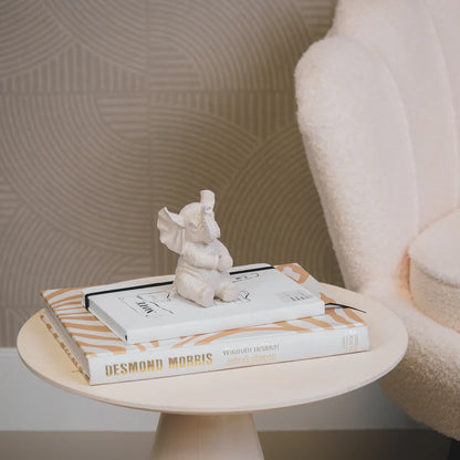 Beeld Olifant – Roze, Wit, Zand & Mint groen
