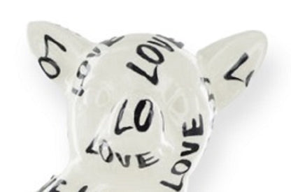 Chihuahua Beeld ‘Nanou’ met Love – Keramiek
