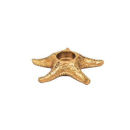 Goldener Teelichthalter Seestern – Maritimer Chic