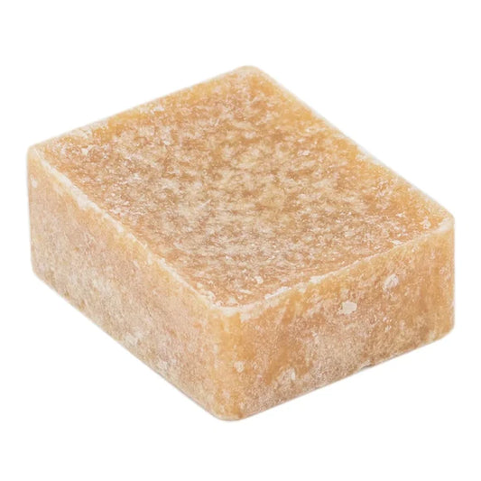 Amberblokje sandalwood oranjebruin – handgemaakt met warme houtgeur