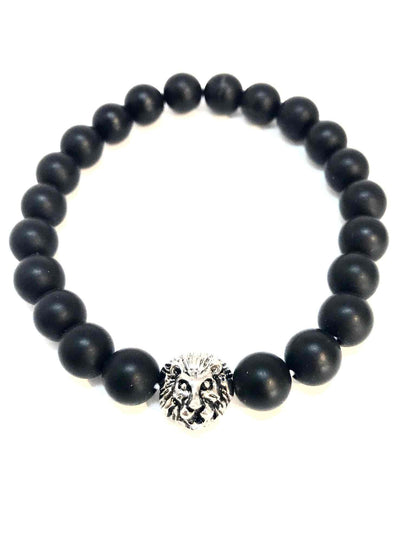 Löwenkopf-Perlenarmband – Unisex in 4 Farben