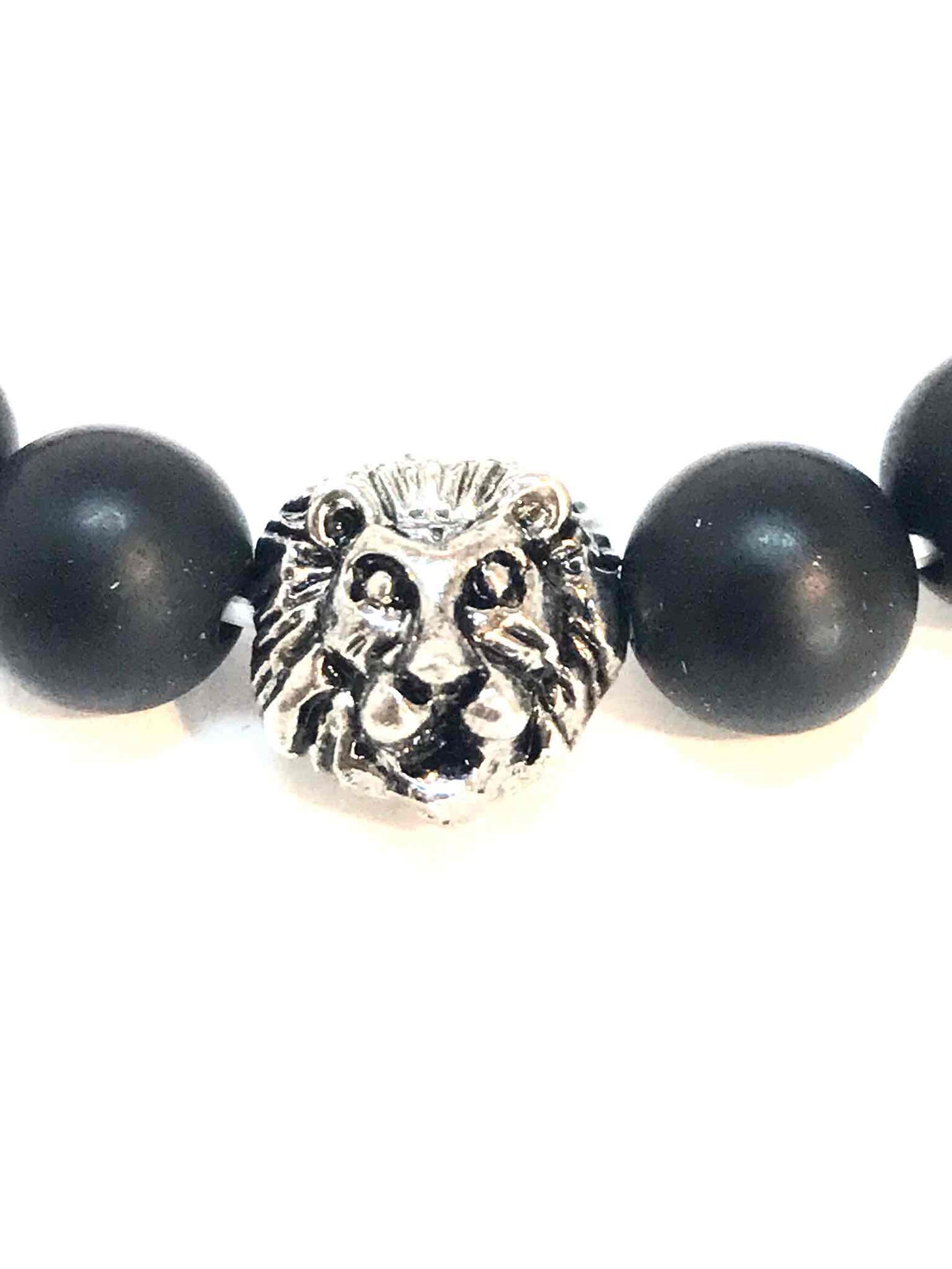 Löwenkopf-Perlenarmband – Unisex in 4 Farben