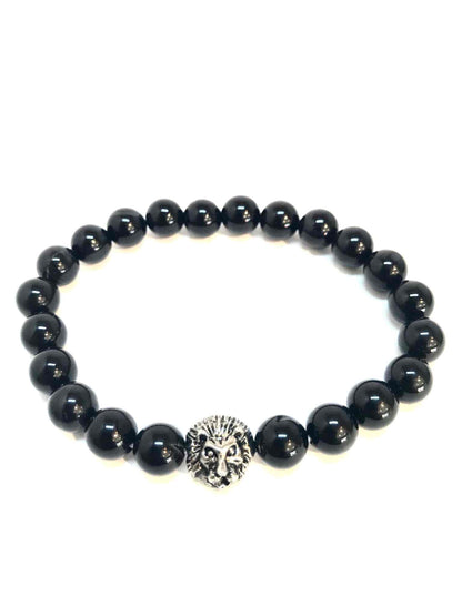 Löwenkopf-Perlenarmband – Unisex in 4 Farben