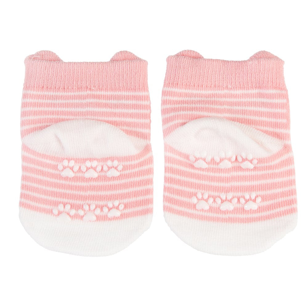 Baby Sokken Cookie the Cat – Roze (0–3 mnd)