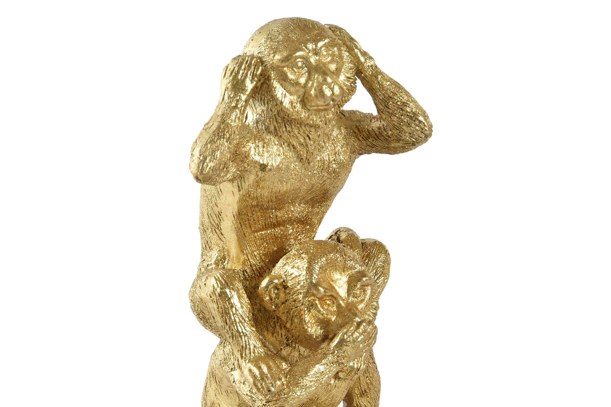Gouden Apenbeeld – Drie Apen Horen Zien Zwijgen | Krokomingo