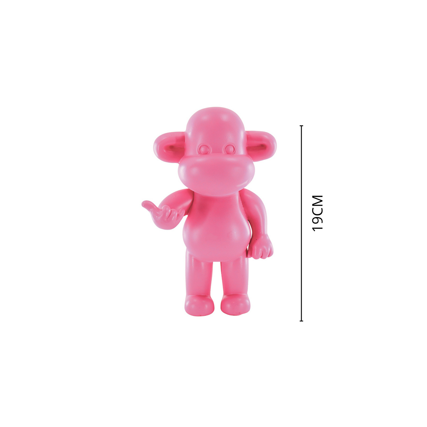 Beeld Aap Hang Loose – Goud, Zwart of Roze | 3 Formaten