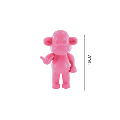 Beeld Aap Hang Loose – Goud, Zwart of Roze | 3 Formaten