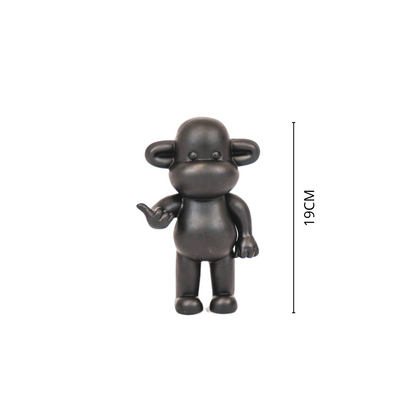 Beeld Aap Hang Loose – Goud, Zwart of Roze | 3 Formaten