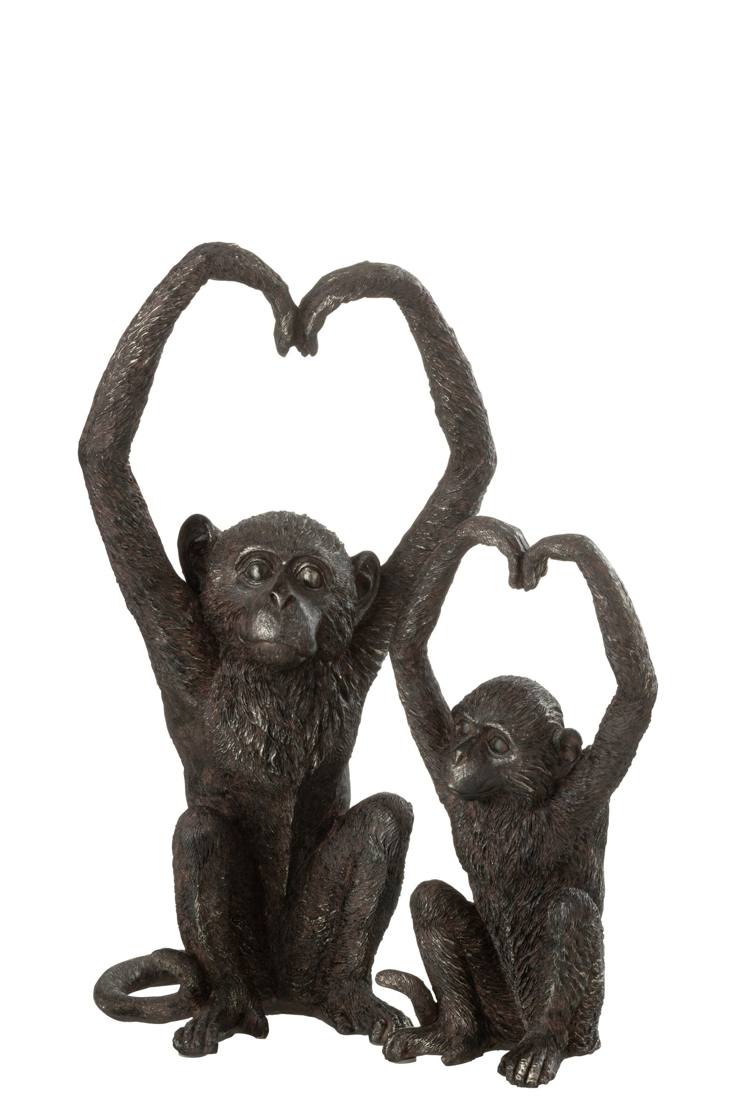 Beeld Aap Hart – Romantisch Apenbeeld 22,5 cm | Krokomingo
