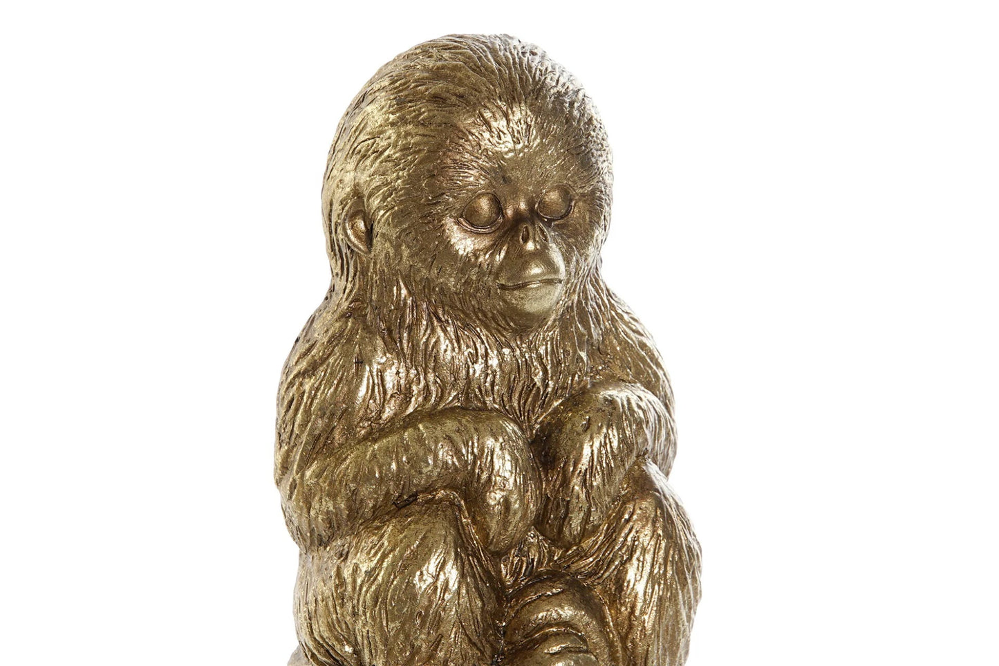 Golden Monkey on Column – Luxury Home Decor