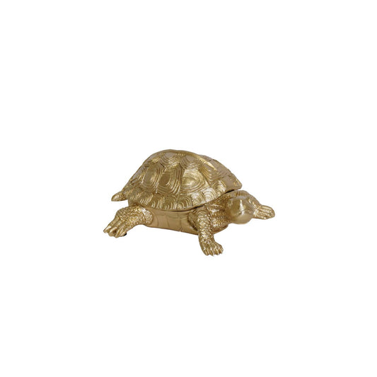 Gouden schildpad beeld en sieradendoos – Housevitamin woonaccessoire, Krokomingo