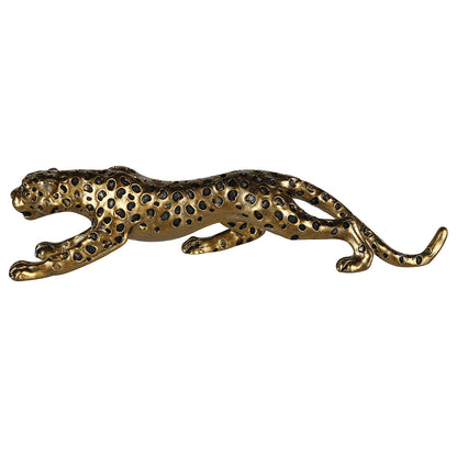 Cheetah Figurine Antique Gold – Small &amp; Elegant